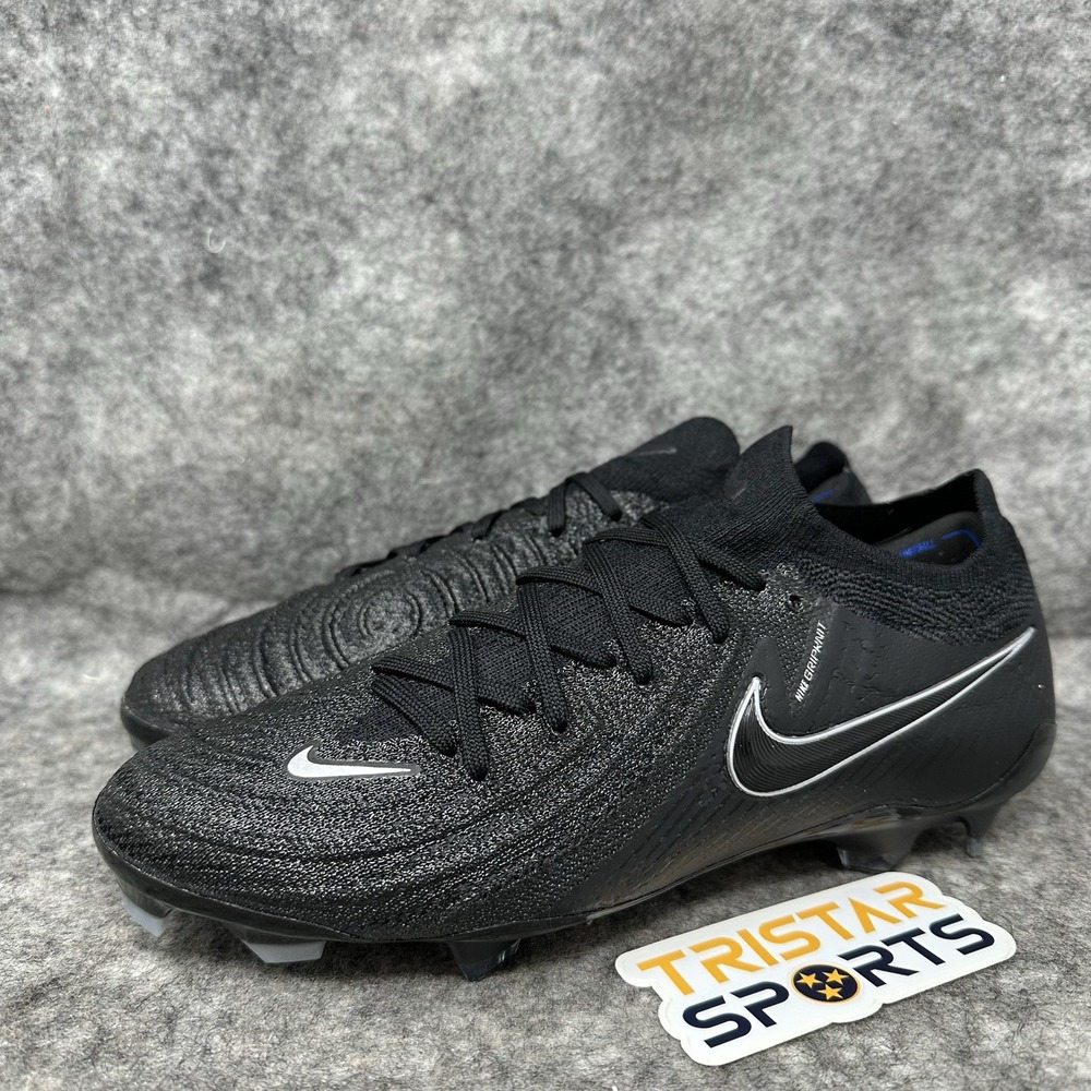 Nike Phantom GX 2 Elite FG Soccer Cleat Mens Size 6.5 Black Silver FJ2559-001